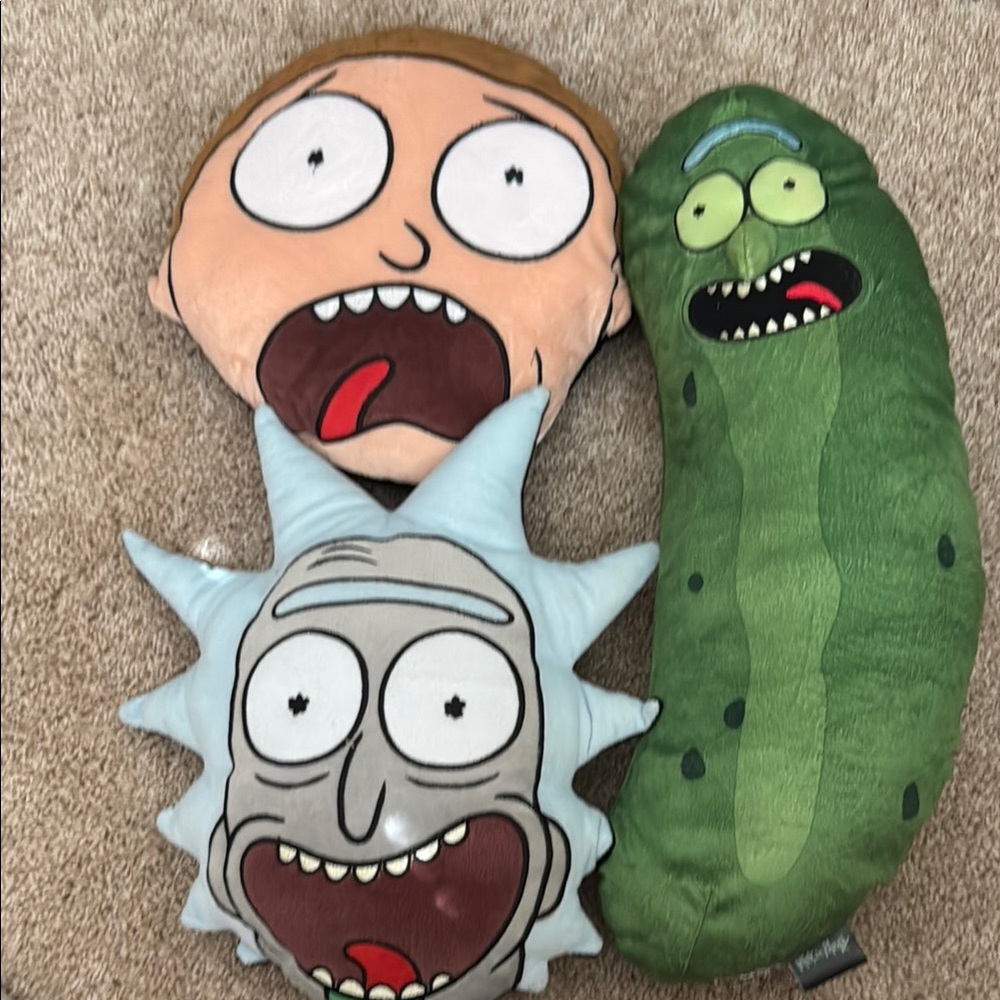 Rick and Morty Character Plush Set